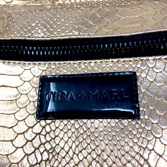 EUC TIBA + MARL Gold Python Kaspar Baby Backpack - Picture 7 of 7